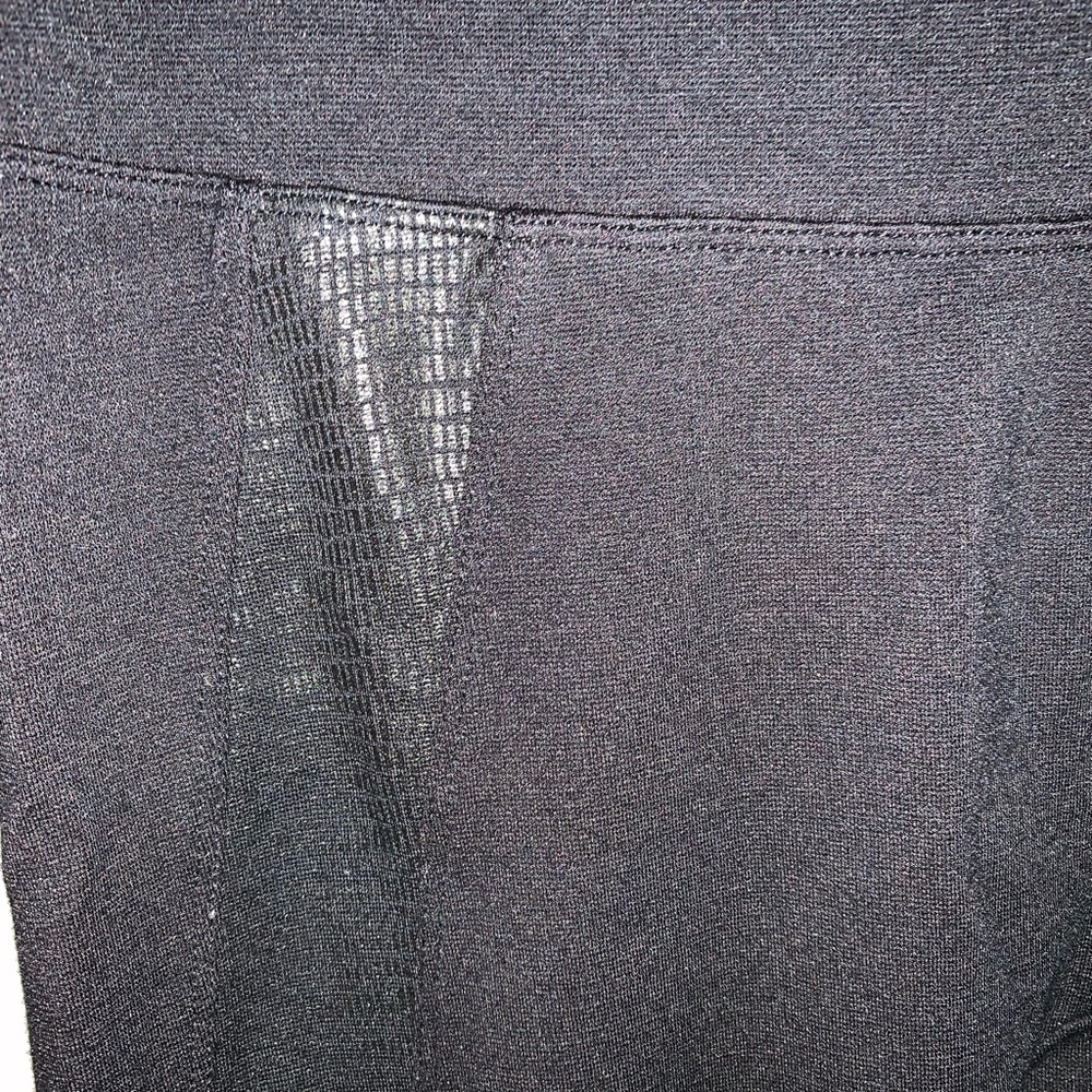 Spanx 2436 Ready to WOW Snakeskin Tuxedo Stripe Black size Medium leggings - Picture 5 of 10
